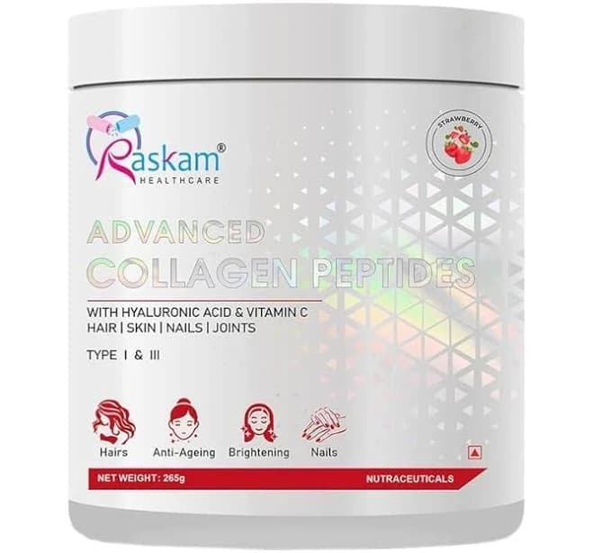 Raskam Advanced Collagen Peptides Powder for Men & Women Collagen Powder with Biotin