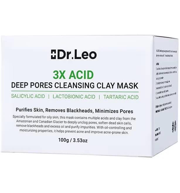 Dr. Leo 3x Acid Deep Pores Cleansing Clay Mask 100g