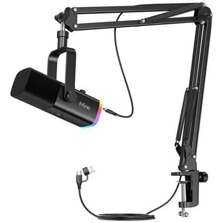 FIFINE Dynamic Microphone for Podcast and USB Gaming