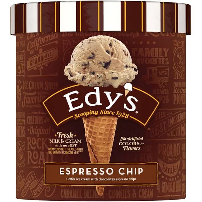 Edy's Espresso Chip Ice Cream