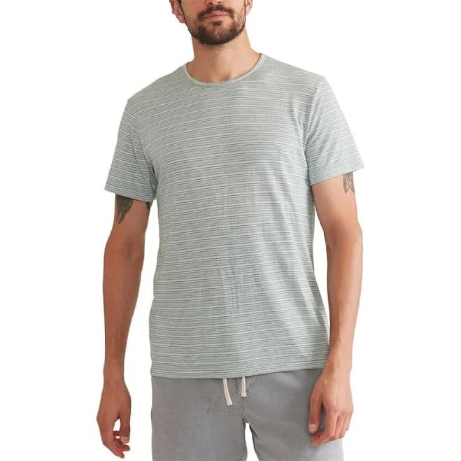 Marine Layer Signature Jacquard Crew T-Shirt