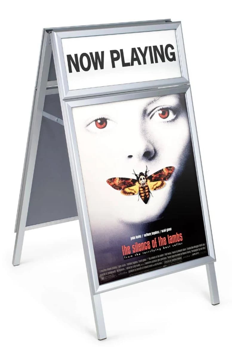 Sidewalk Signs with 22" x 28" Snap Frame and Header Area