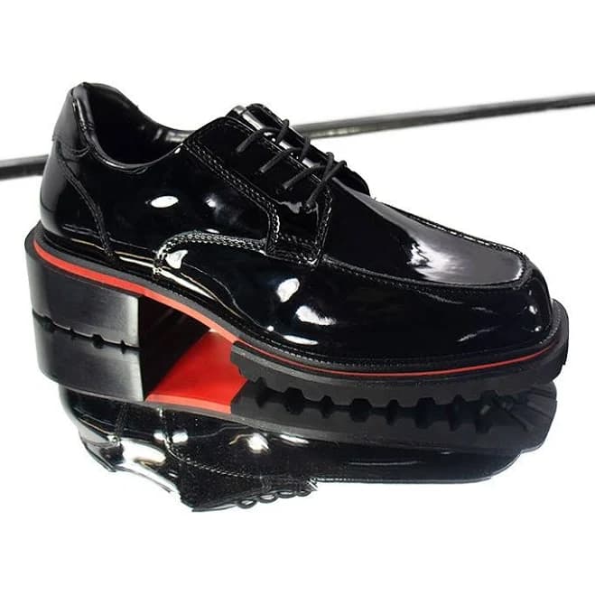 Lug Sole Platform Derby Shoes