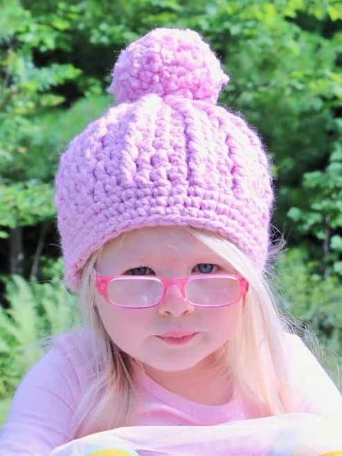 Two Seaside Babes Pom Beanie