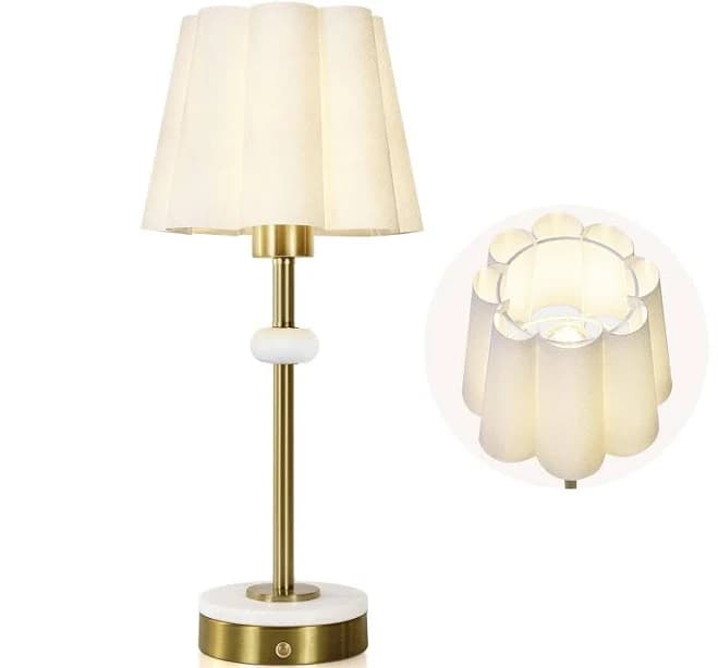 Gold Cordless Table Lamp