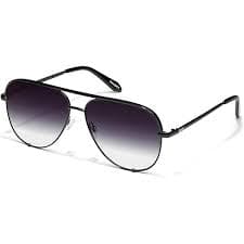 Amazon.com: DIFF Lenox Black + Grey, Designer Oversized Aviator Sunglasses for Women UV400 : Sports & Outdoors