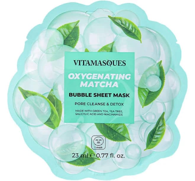 Vitamasques Oxygenating Matcha Bubble Sheet Mask