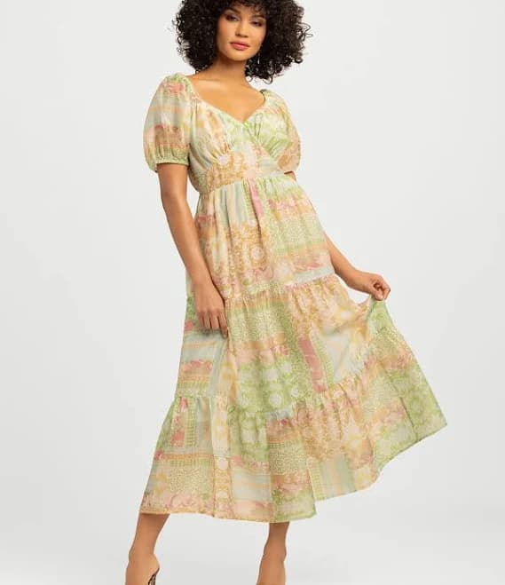 Jessica Simpson Emmory Tiered Maxi Dress