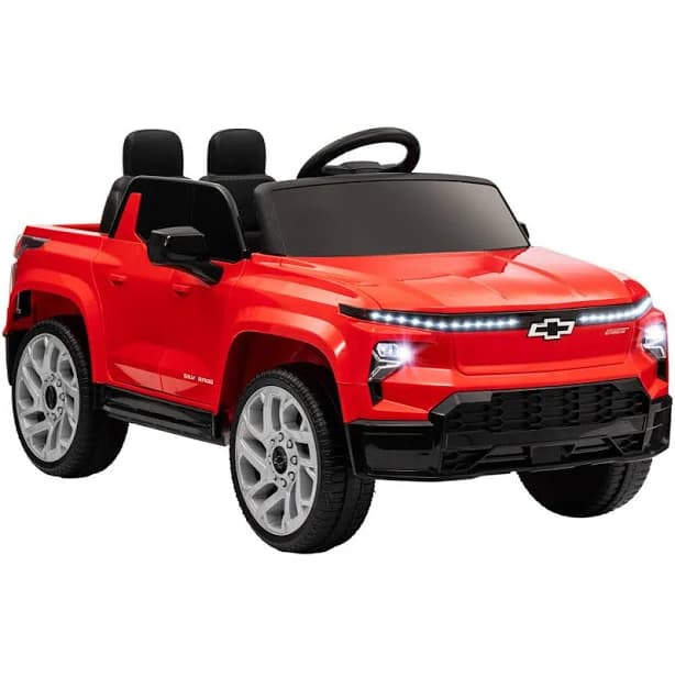 12V Kids Electric Licensed Chevrolet Silverado EV RST Ride-On Car None - $0