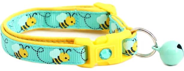 Honey Bees Breakaway Cat Collar