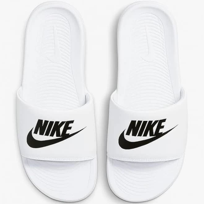 Nike Victori One Sliders Unisex Beach Pool Slide In White Black Size