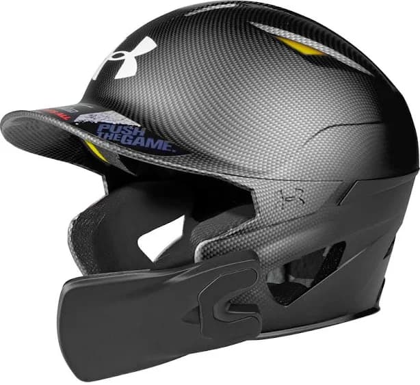 Under Armour Senior Converge Shadow Matte Baseball Batting Helmet w/ Adjustable Jaw Guard