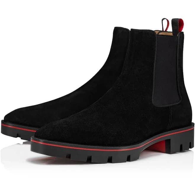 Christian Louboutin Men's Alpinosol Suede Ankle Boots