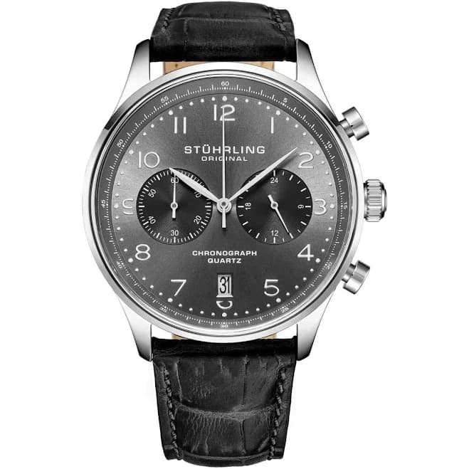 Stuhrling GR1-q Mens 4012 Chronograph Watch – Quartz Movement