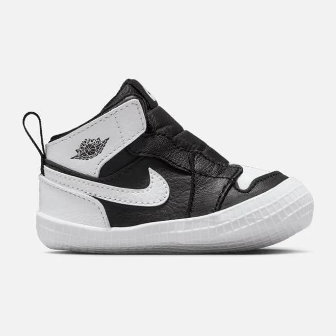 JORDAN 1 CRIB BOOTIE - BLACK / WHITE 2