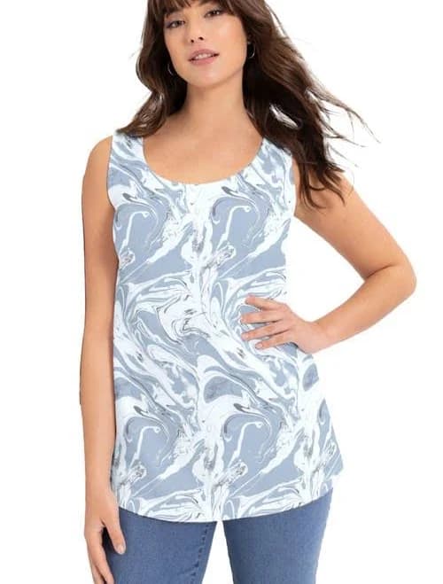 June + Vie Women's Plus Size Scoopneck One + Only Tank Top