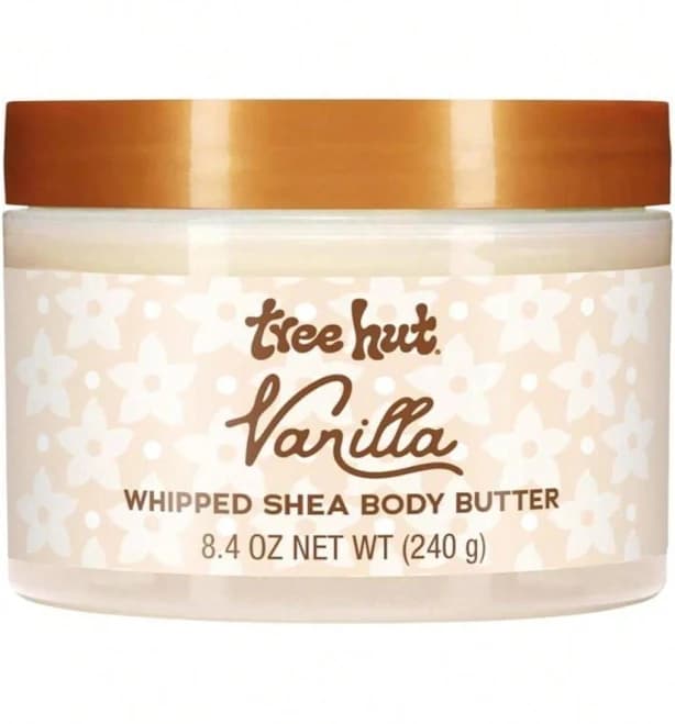 Tree Hut Vanilla Whipped Shea Body Butter, Long-Lasting Hydration For Soft, Smooth Skin, Nourishing Essential Body Care, Lightweight Moisturizer, 8.4