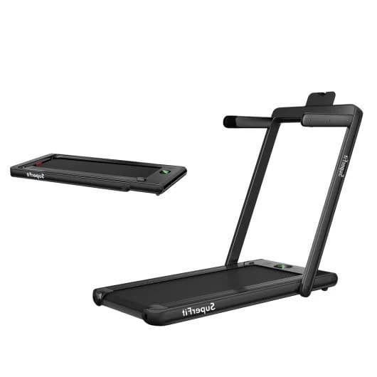 Costway 2 in 1 Folding Electric Treadmill 2.25HP Superfit Under Desk Treadmill