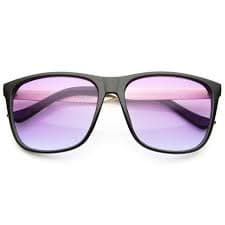 sunglassLA Unisex Modern Horn Rimmed Gradient Colored Lens Metal Temple Square Sunglasses (Black / Pink) - 56mm - Walmart Business Supplies