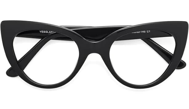 Retro-Vintage Acetate Cat-Eye Full-Rim Eyeglasses