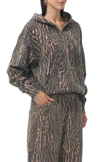 Afrm Women's Cameron Cotton Zip Hoodie
