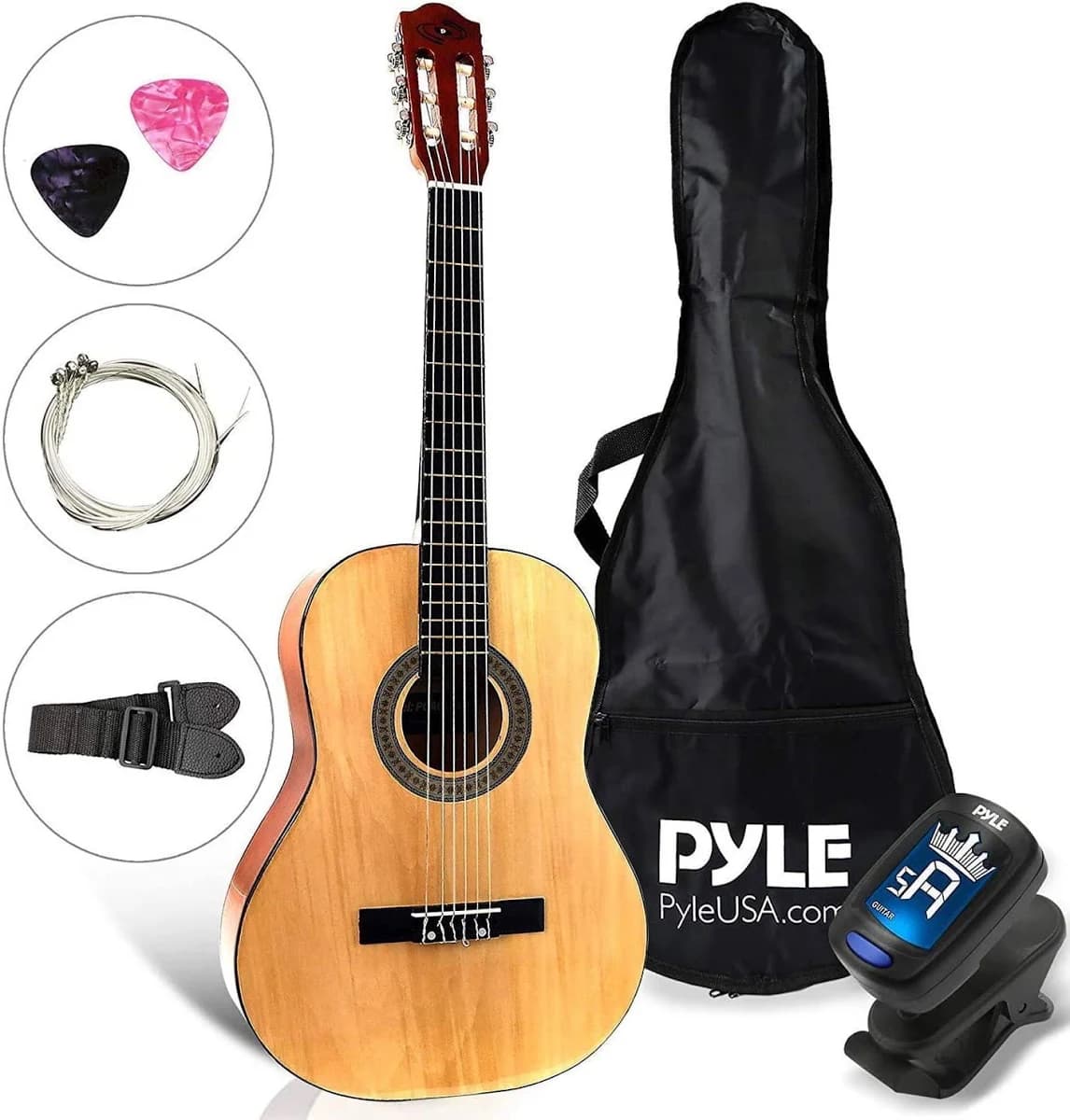 Pyle 6-String Classic Junior Scale Guitar