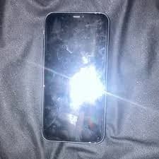Black Modern Smartphone with Reflective Display and Rounded Corners