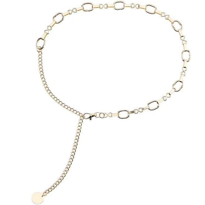Nine West Women's Twisted Oval Links Waist Chain