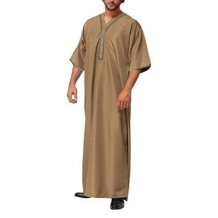 Men's Muslim Saudi Arab Thobe Maxi Dress