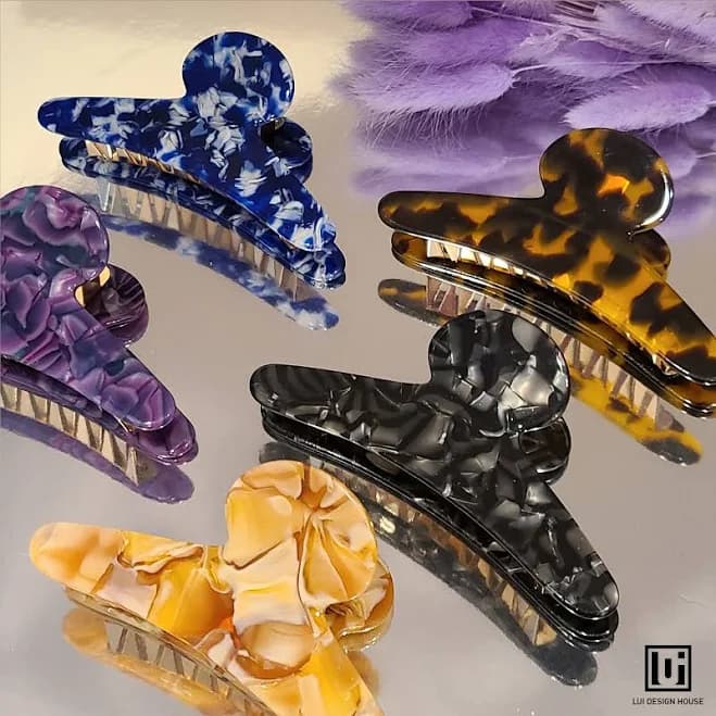 French Hair Claw Acetate Jaw Clip