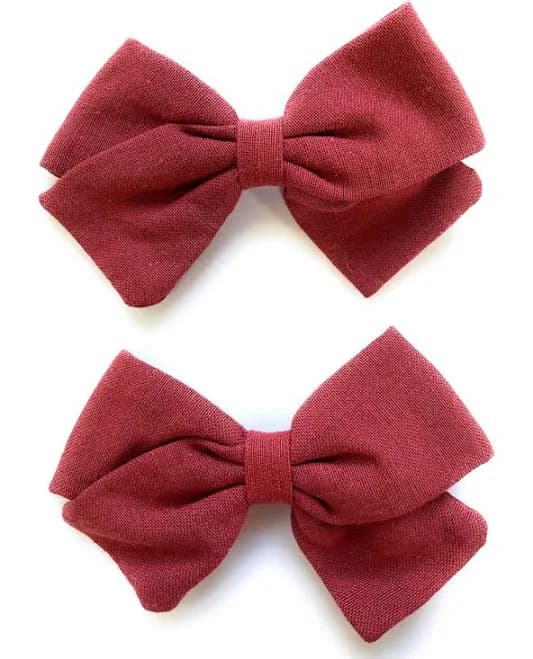 Baby Emma Fabric Pigtail Bows