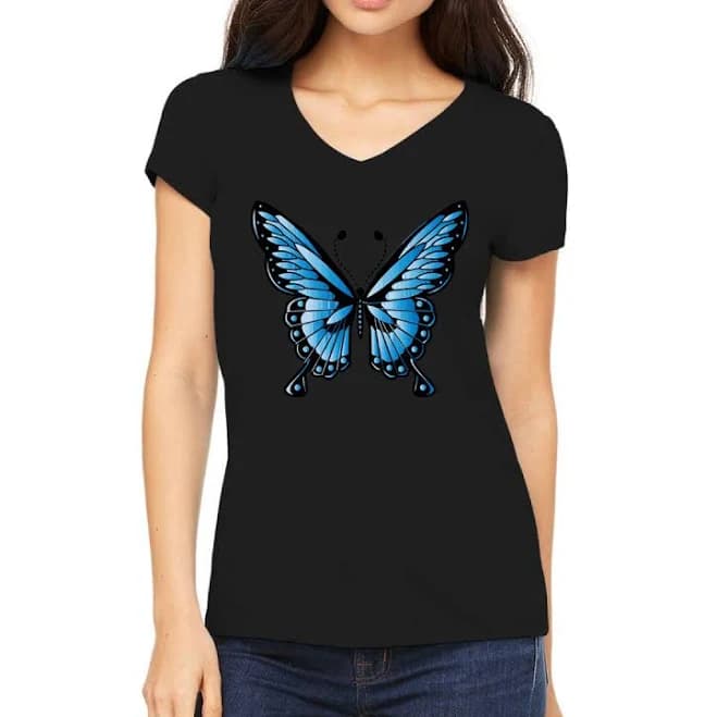Artistshot Butterfly V-Neck T-Shirt