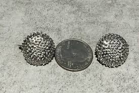 Vintage 1970's Textured Round Silver Tone Clip On Earrings | eBay