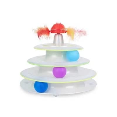 Catstages Tower of Tracks Spinning Catnip Toy
