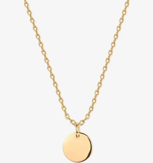 Disc Pendant Necklace