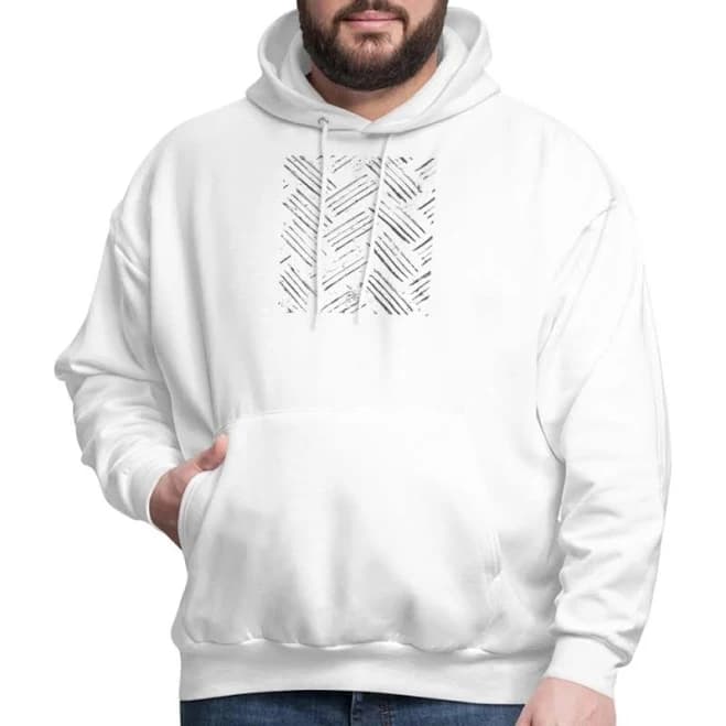 kook Men's Vintage abstract pattern in black and white