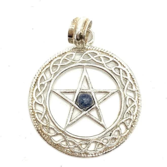 Pentacle Pendant Sterling Silver 1.25"