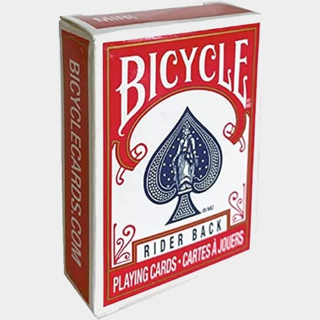 Bicycle Rider Back Playing Cards Red Edition by USPCC