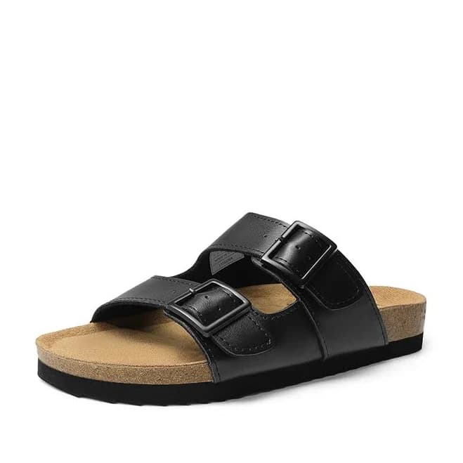 Dream Pairs Women's Double Strap Slide Sandals