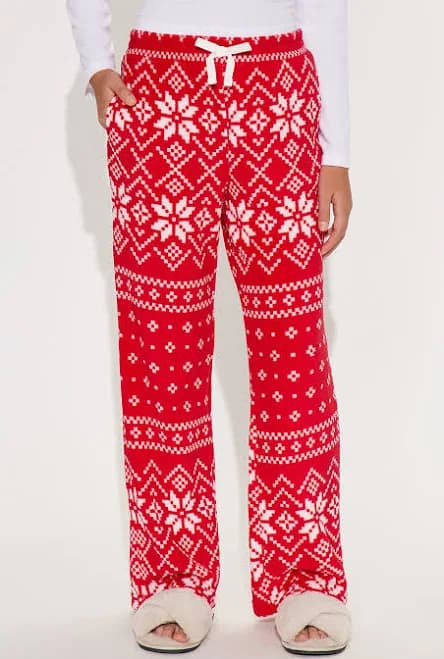 Fashion Nova Kids' Mini Winter Cutie Plush Pants