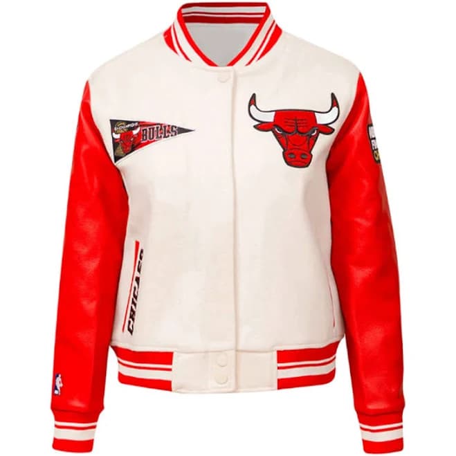 Retro Classic Rib Chicago Bulls Varsity Jacket