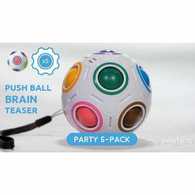 Multi-Color Push Ball Brain Teaser - Party Pack - 5 units – Smart Kids Only