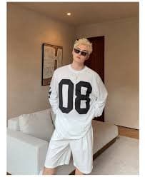 Loose Fit Digital Print Long Sleeve Pullover – The Korean Fashion