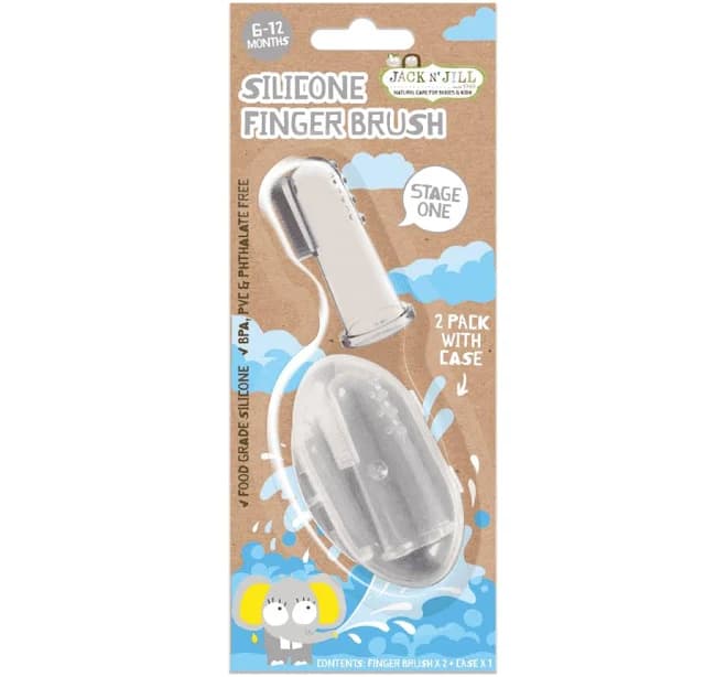 Jack N' Jill Silicone Finger Brush 2 Pack