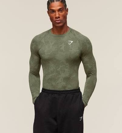 Gymshark Geo Seamless Long Sleeve T-Shirt