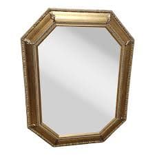 Vintage La Barge Octagonal Gilt Beaded Wall Mirror — Entrée Collection, Made in Italy | Chairish