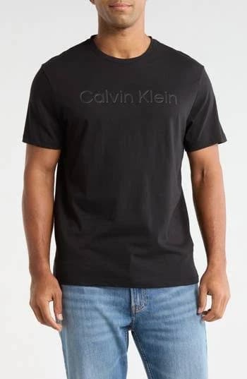 Calvin Klein Men's Relaxed Fit Standard Logo Crewneck T-Shirt
