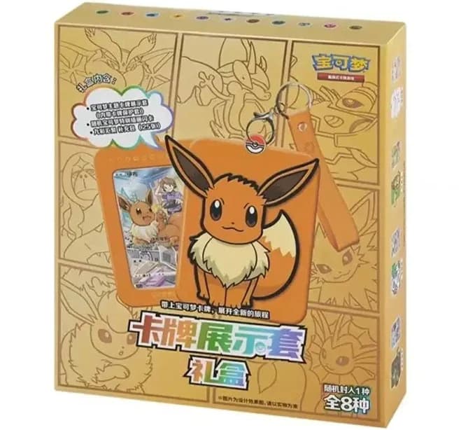 In Stock 100% Original Pokemon Game Trading PTCG Eevee Cards Toys Display Set Collectible Card
