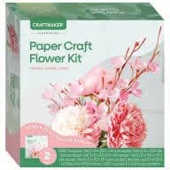 CraftMaker - Paper Flowers Kit; Hardcover; Author - Hinkler