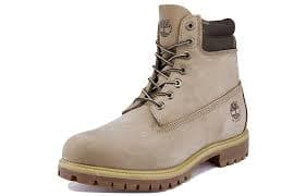 Timberland 6 Inch Premium Waterproof Wide-Fit Boots 'Off White Nubuck' A1QRD